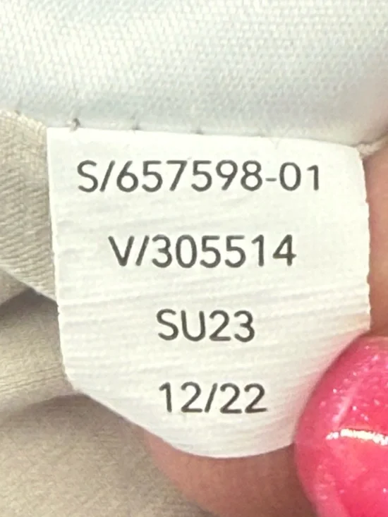 Athleta Avenue Wide Leg Crop Pant Relaxed Fit Lightweight Stretch Cream Size 12 - Picture 11 of 11